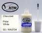 Preview: Chevrolet, Polar White, 93 / WA5704: 20ml Lackstift, von ATW Autoteile West.